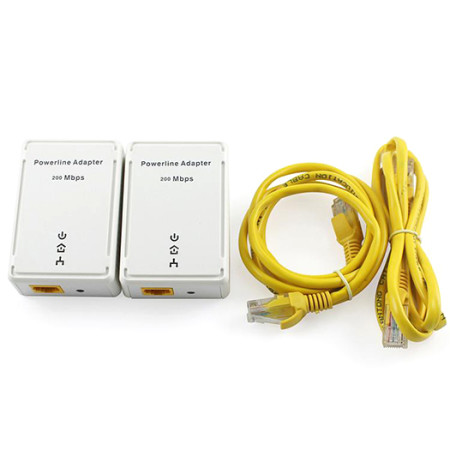 200Mbps Home Plug AV Ethernet Mini Ethernet Bridge Powerline