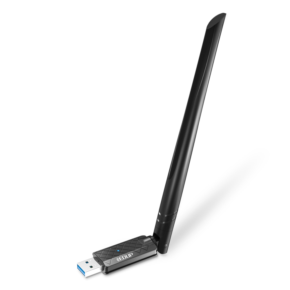 USB 3.0 WiFi Dongle Dual Band 5Ghz/2.4Ghz High Gain Dual Antennas MU-MIMO Wireless Network Adapter for PC Desktop Laptop Supports Windows 11/10/7 EDUP LOVE AX1800M USB WiFi 6 Adapter 802.11ax for PC 