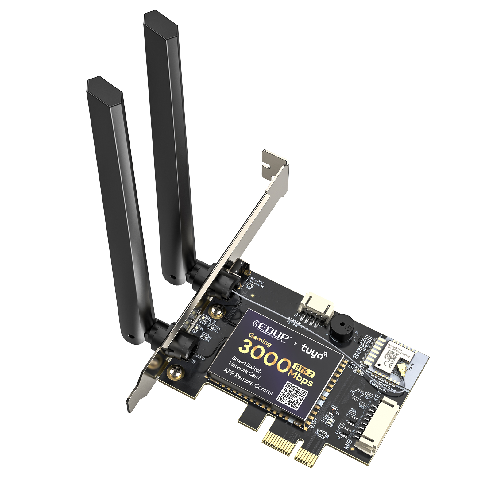 Carte Réseau Wi-Fi avec Bluetooth 4.2 Adaptateur PCI Express